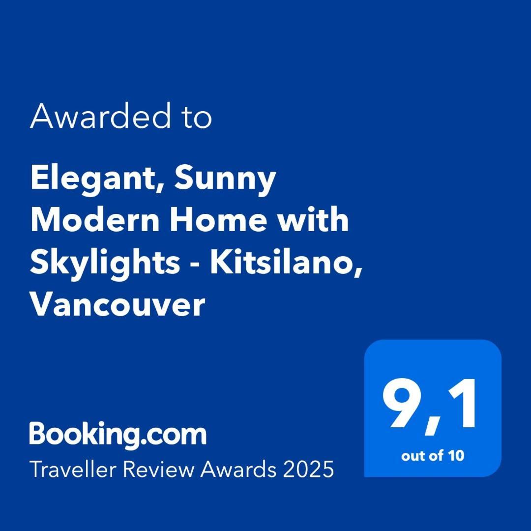 Elegant, Sunny Modern Home With Skylights - Kitsilano, 溫哥華 外观 照片